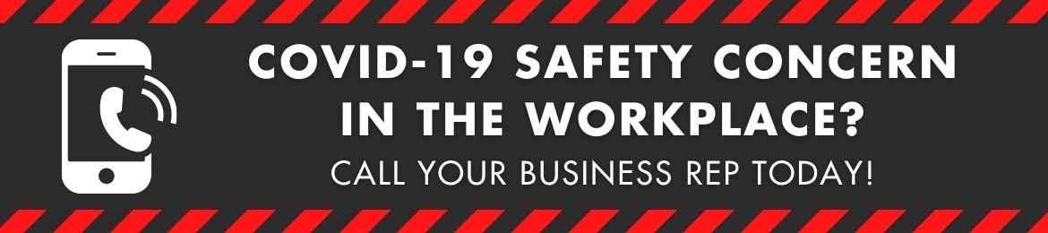 COVID-19 safety concern in the workplace? Call your business rep today!