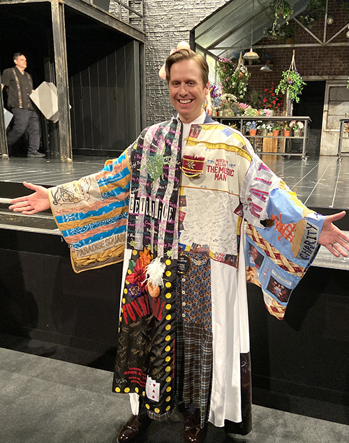 Steven Booth poses in the Robe. Photo by Jeffrey Bateman.