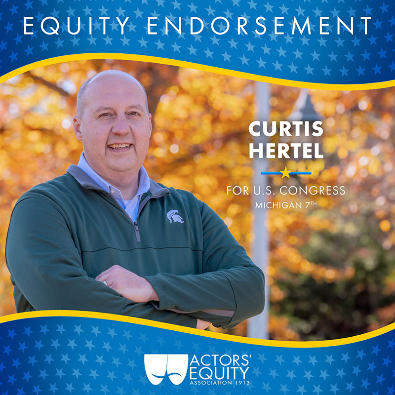 Equity Endorsement: Curtis Hertel for Congreess – MI-07