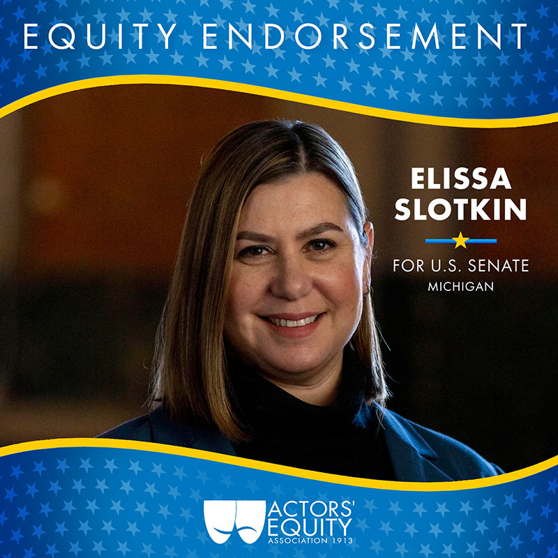 Equity Endorsement: Elissa Slotkin for U.S. Senator – California