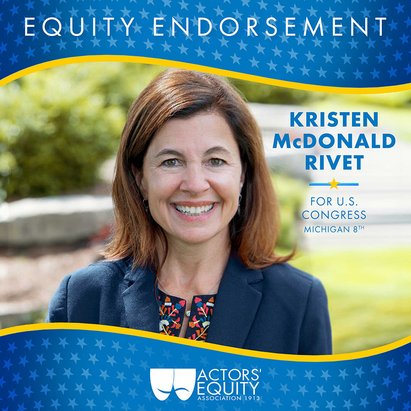 Equity Endorsement: Kristen McDonald Rivet for Congreess – MI-08