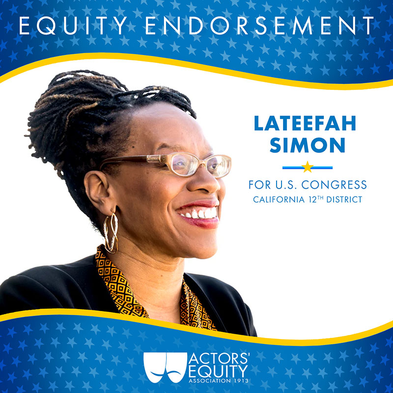 Equity Endorsement: Lateefah Simon for Congreess – CA-12