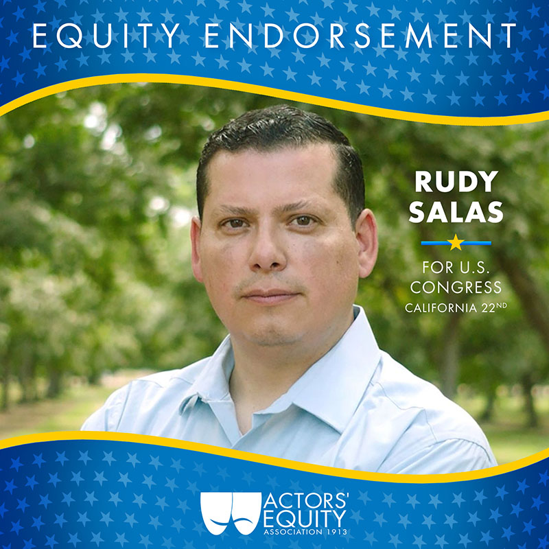 Equity Endorsement: Rudy Salas for Congreess – CA-22