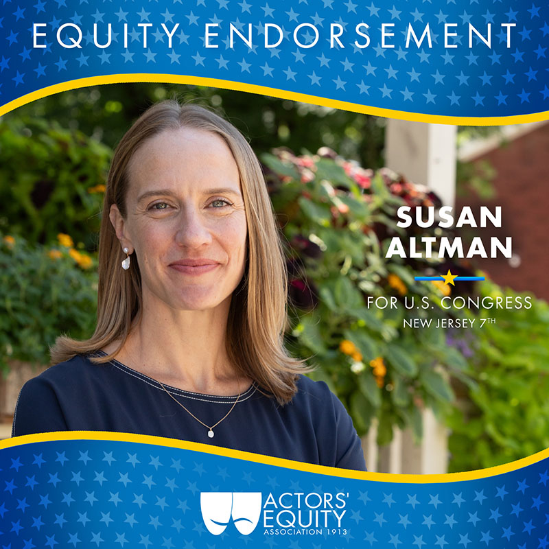 Equity Endorsement: Susan Altman for Congreess – NJ-7